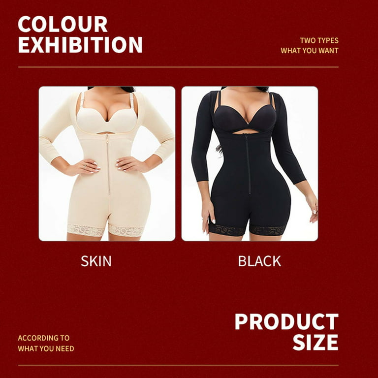 SBYOJLPB Women's Plus Size Shapewear Women Full Body Shaper Bodysuit Firm  Control Shapewear Lifter Corset Shapewear Black 16(XXXXL) 