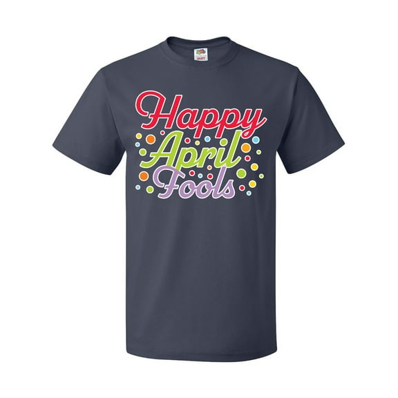 Inktastic Happy April Fools with Colorful Dots T-Shirt
