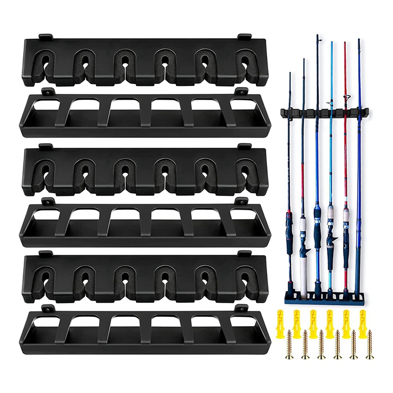 Fishing Rod Holders 6 Rod Rack Vertical Rod Rack Fishing Pole Holders