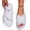 White, variant on EKVAHL Women's Slippers Soft Open Toe Slippers Cross Band Cozy Plush Home Slippers Indoor Outdoor Slide Slipper