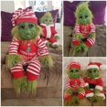 thumbnail image 2 of Wtosuhe Monstruo Rojo Verde Adorno De Muñeco De Peluche De Navidad Dibujos Animados Divertidos Forma De Elfo Feo Decoraciones Navideñas Multiusos Regalo De Navidad, 2 of 4