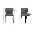 thumbnail image 4 of Moe's Home Collection Delaney Dining Chair Grey-Set Of Two, 4 of 4