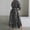 Gray, variant on Shirt Dress Womens Summer Dresses Long Sleeve Long Flowy Leopard Print Brown Dresses ,Sizes S-5XL