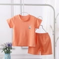 thumbnail image 2 of Fsqjgq Baby Boy Clothes Boys' Fashion Outfit Short Sleeved Suit for Kids Girls Boys T Shirt Baby Baby Clothes Children's Clothing Short Sleeved Summer Cute Clothing Sets Baby Outfits Boy, 2 of 3