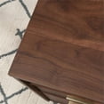 thumbnail image 6 of Pemberly Row Place Engineered Wood Executive Desk in Grand Walnut, 6 of 17