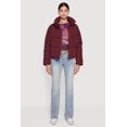 thumbnail image 3 of Women's Almost Famous Mock Neck Zip Front Puffer Jacket, 3 of 5