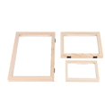 thumbnail image 1 of 3 Pieces Paper Wooden Paper Mold Making Screen Kit 3 Size Frames for DIY Paper Craft 12.7X17.8cm 19., 1 of 5