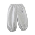 thumbnail image 2 of Avtoify Girls Pants Children's Small Prints Elastic Waist Slim Sports Thin Sweatpants Full Length Pants Kids, 2 of 5