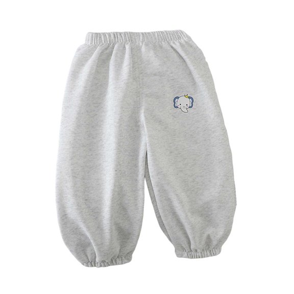 Qingpeng Boys Girls Kids Active Wear Jogger Pants Small Print Elastic Waist Casual Sport Autumn Spring Daily Wear Long Pants for Kids