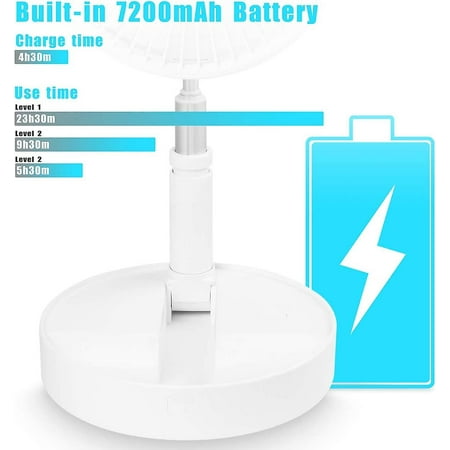 Lepai Floor Lep, Table Lep, Quiet Lep With 3 Speeds, 19.7 Cm, 7200mah ...
