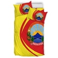 thumbnail image 5 of Macedonia del Norte Escudo de Armas Juego de cama Círculo RLT7, 5 of 5