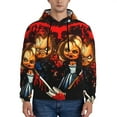 thumbnail image 2 of Lsque Chucky Pattern Casual Men's Hoodie,Hooded Sweatshirt with Kangaroo Pocket,Pullover Hoodie-XX-Large, 2 of 8