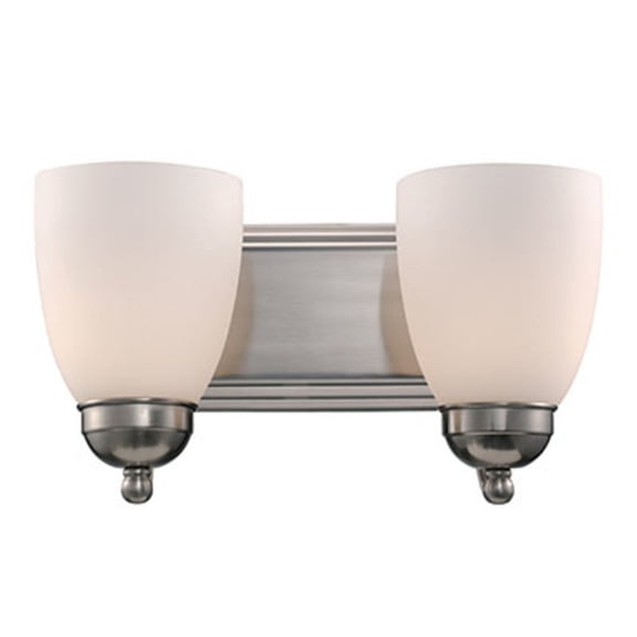 Trans Globe Lighting 3502-1 Clayton 2 Light 14" Wide Bathroom Vanity Light - Nickel