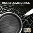 thumbnail image 2 of Three-layer stainless steel non-stick cookware set with lid, suitable for induction cooktops and heavy-duty use. Honeycomb interior for easy cleaning. 1 quart + 2 quart capacity. Two-piece set. Dishw, 2 of 4