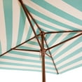 thumbnail image 4 of DestinationGear 6.5’ Square Market Umbrella, Soft Teal/Ivory Stripe, UV Protection, 4 of 5