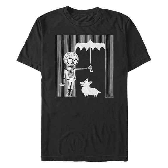 Men's Spider-Man: Far From Home Home Corgi Helps  Graphic T-Shirt