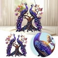 thumbnail image 1 of Large Stained Glass Suncatcher Panel with Chain for Outdoor Garden Windows and Wall Hanging Ornament Featuring Design, 1 of 6