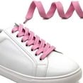 thumbnail image 2 of Solid Flat Shoelaces Hollow Thick Athletic Shoe Laces Strings 2 Pair, Pink 39"Inch (10OCM), 2 of 7