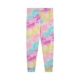 thumbnail image 3 of BTween 4-Piece Girls Pajamas, Long Sleeve Tie Dyed Stripe Girls' Pajama Sets, Size 16, 3 of 3