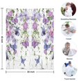thumbnail image 4 of White Butterfly Flower Pattern Blanket,Comfortable Soft Flannel Throw Blanket,All Season,Warm Lightweight Blankets for Sofa Bed Couch Living Room Chair,30"x40", 4 of 4
