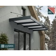 thumbnail image 3 of Palram - Canopia Sophia XL 4000 12' x 5' Acrylic Awning - Gray/Mist, 3 of 7