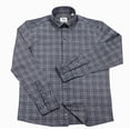 thumbnail image 2 of Wear Sierra Men's Turkish Cotton Long Sleeve Button Down Shirt in Combed Cotton Dark Gray & Navy, 2 of 6