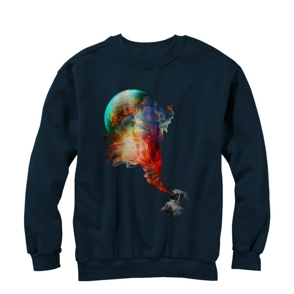 Men's Lost Gods Astronaut Vision  Sweatshirt Navy Blue X Large