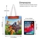 thumbnail image 5 of Lion Guard Bolso de tela con estampado de lienzo para mujer, bolsa de compras reutilizable y estética, con cremallera interior, regalo para mujer,40*45cm., 5 of 6