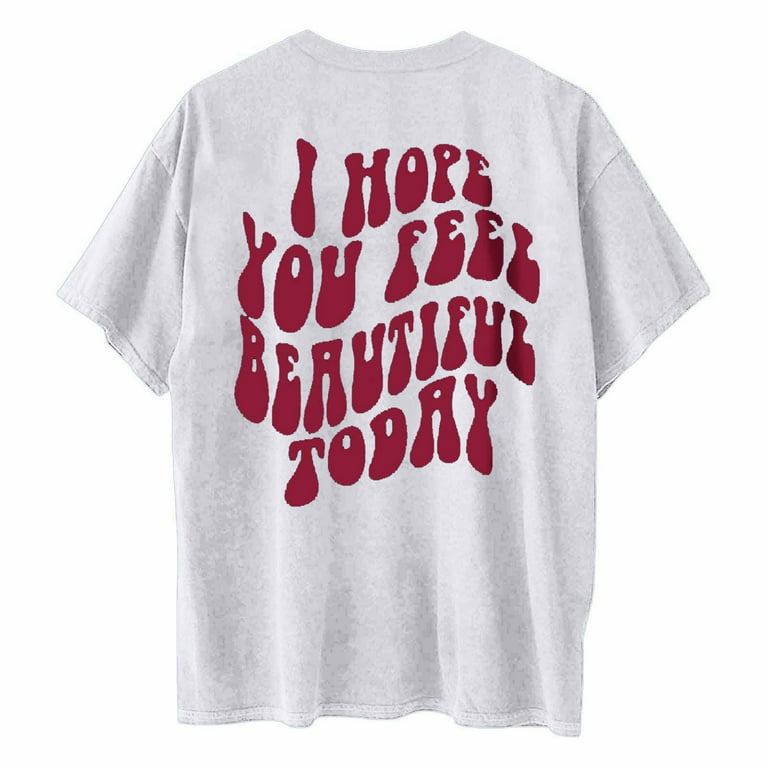 Womens Letter Print Shirts Summer Short Sleeve Graphic Tee Womens Letter Print Shirts Summer Short Sleeve Graphic Tee
