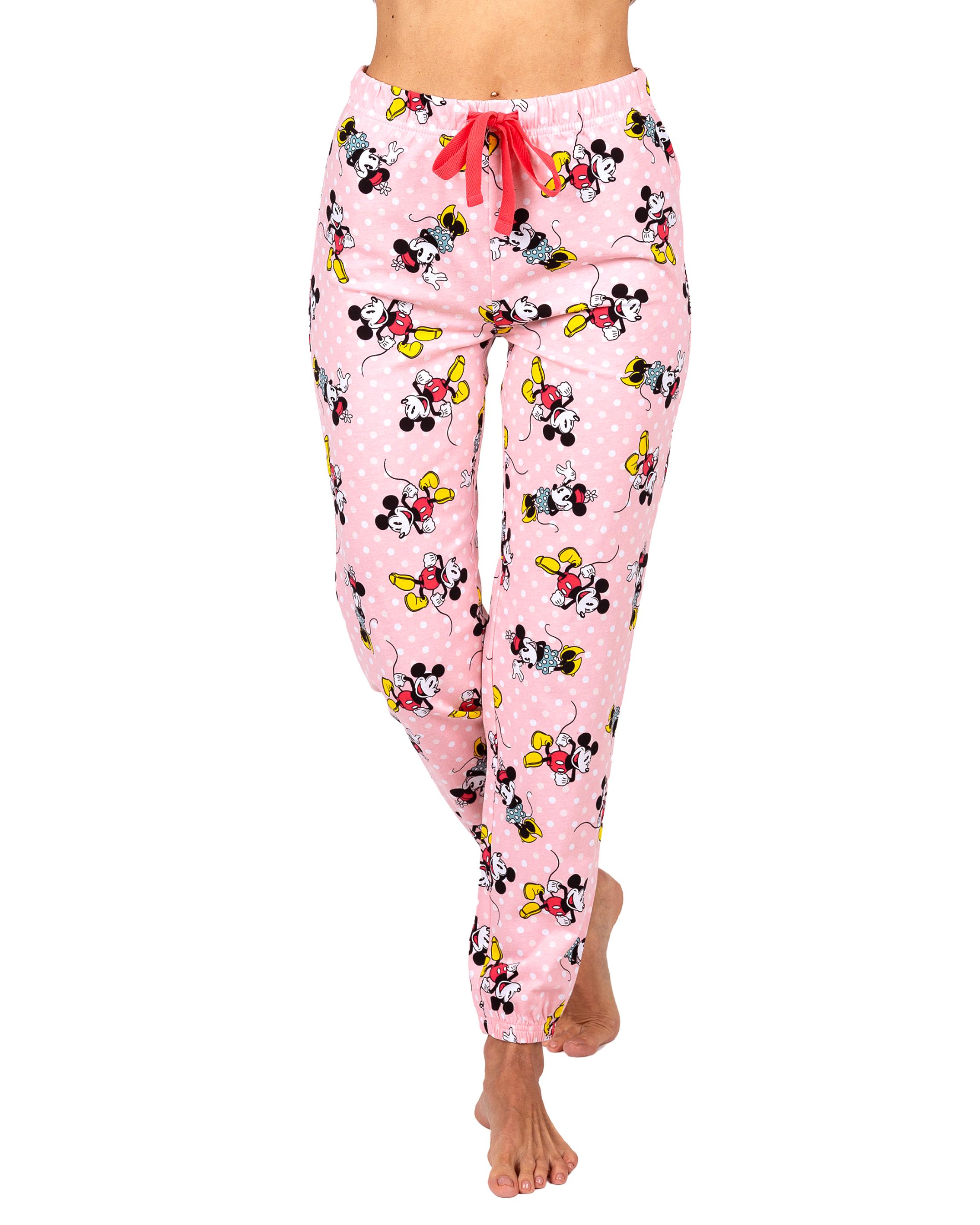 Disney Mickey and Minnie Mouse Womens Cotton Pajama Pants, Sleepwear Bottoms, Mickey and Minnie, Size: 2X, Mickey Mouse - image 2 of 4