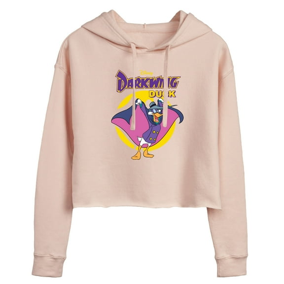 Disney - Darkwing Duck - Original Logo - Juniors Cropped Pullover Hoodie