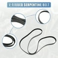 thumbnail image 3 of Car Engine Multi V-Ribbed Serpentine Drive Belt Replaces for Ford for Ranger 2001-2011 2.3L No.12616673, 3 of 7