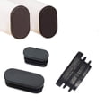 thumbnail image 5 of Tapones de extremo de tubos ovalados y oblongos Tapones de obturación negros/blancos Insertos de tubería Pies de mesa Tapón antipolvo de plástico para sillas Accesorios para muebles, 5 of 5