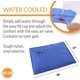 thumbnail image 2 of Coolin' Pet Pad Dog Mat, Portable Dog Cooling Mat for Travel or in Home, Perfect for Carriers, Crates, Outdoor Houses, Yards, Porches, Pet Beds & More - Large 36 X 20in Chill Blue, 2 of 5