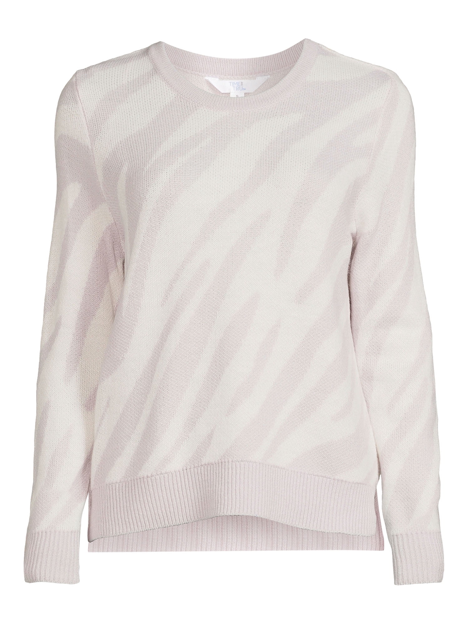 Time and Tru Women's Animal Print Sweater, Lightweight, Sizes S-XXXL