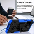 thumbnail image 2 of for Samsung Galaxy A26 5G Phone Case with 2 Pack Screen Protector, Military Grade Shockproof, Heavy Duty Robust Bumper Cover with Kickstand for Samsung A26 5G Case, Blue, 2 of 7