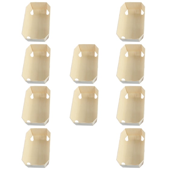 RENACLIPY Khaki Wooden Bread Pan Nonstick Oven Bakeware for Baking 10Pcs