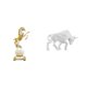 thumbnail image 1 of Colección moderna de figuras de animales, escultura única de , adorno para dormitorio, sala de estar, oficina, centro de mesa, decoració, 1 of 8
