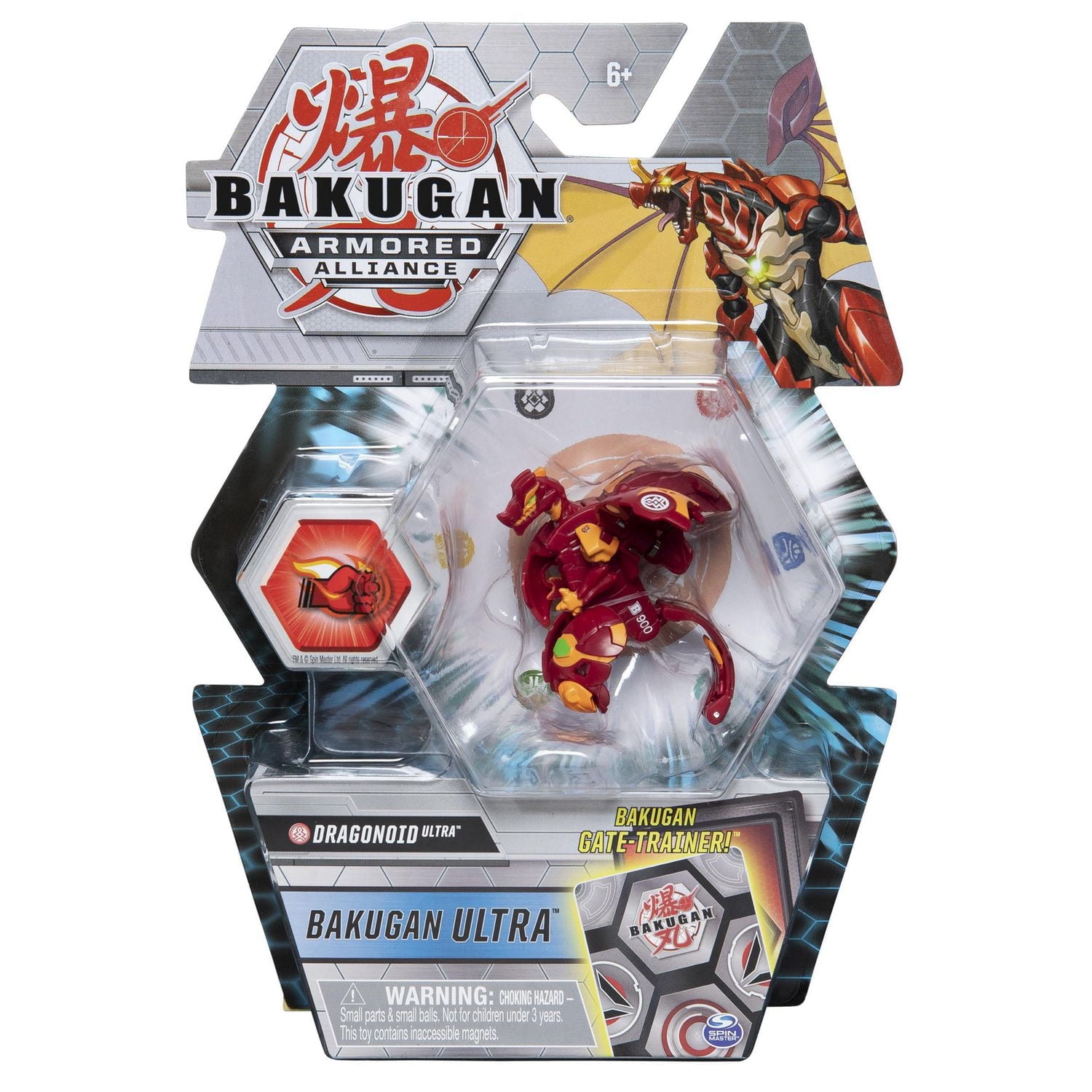 Bakugan Ultra, Dragonoid, Figurine Armored Alliance articulée de 7,5 cm à collectionner et carte à échanger