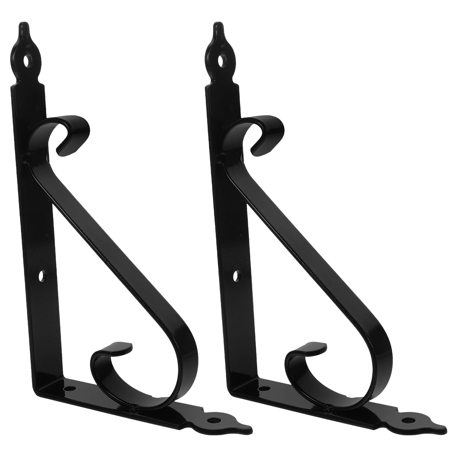 Raindrops 4 Sets Metal Triangle Floating Shelf Brackets Wall Mounted Hangers Support for Wood Shelves and Easy to Install