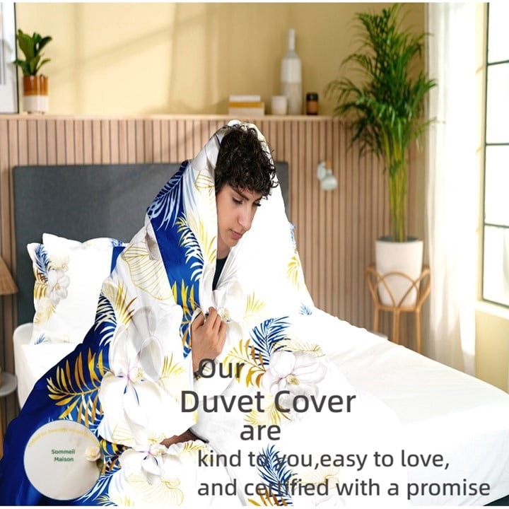 3-Piece Floral Duvet Cover Set