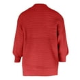 thumbnail image 4 of Fesfesfes Women Sweaters O-Neck Loose Casual Solid Fashion Long-Sleeved Knitted Sweater Tops on, 4 of 5