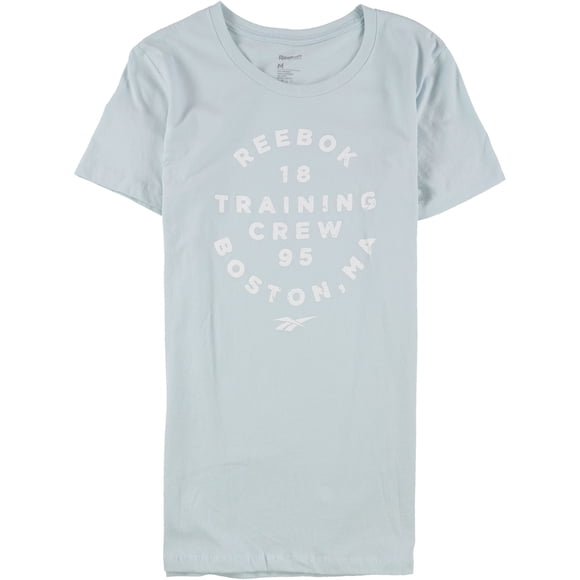 Reebok Womens Training Crew Boston, Ma 1895 Graphic T-Shirt lightblue XS