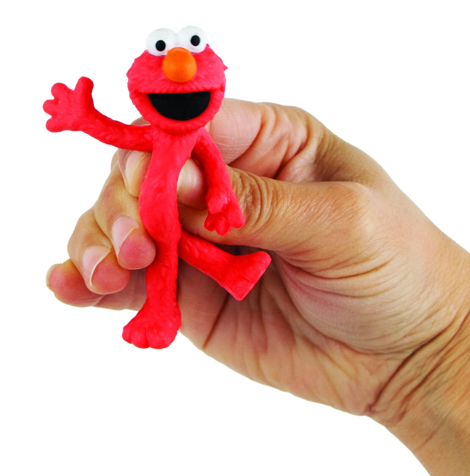 World’s Smallest Sesame Street Stretchies, Mini Stretchable Collectible Figure, Fully Functional Fidget Toy, Ages 8+(Elmo or Cookie chosen randomly)