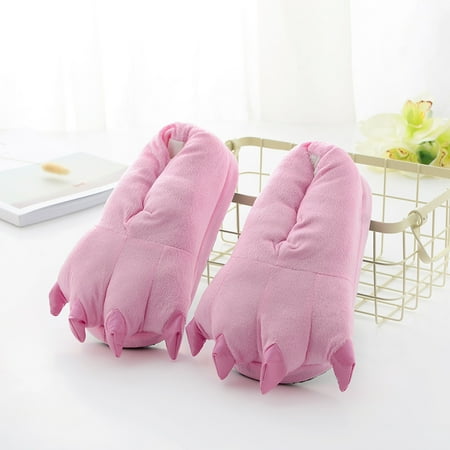

Foraging dimple Kid Baby Girls Winter Warm Indoor Slippers Funny Animal Shoes Pink