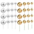 thumbnail image 1 of 40pcs mini bola cupcake toppers bola redonda cupcake toppers decoraciones de pastel, 1 of 6