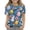 Royal Blue, variant on Short Sleeve Crew Neck T Shirt for Girls with Cartoon Bunny Print Soft Fabric Casual Loose Fit Top for Kids