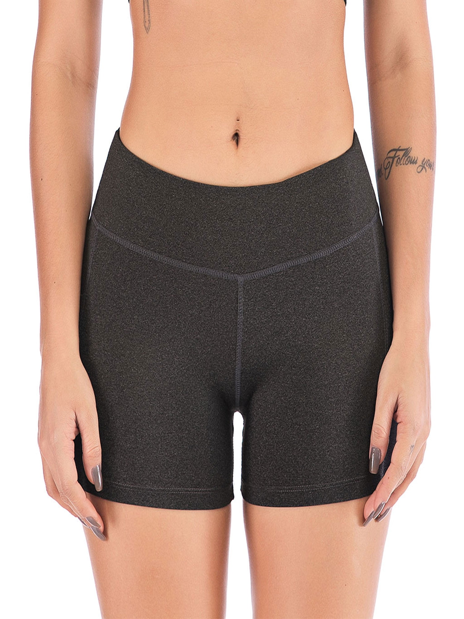 HiMONE - Activewear Bottoms for Women Workout Yoga Pockets Shorts