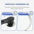thumbnail image 4 of Eease Free-Standing Glass Square Pan Lid with Knob Handle for Cookware, 4 of 6