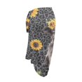 thumbnail image 6 of Uourmeti Women Sunflower Highland Cow Leopard Sarong Swimsuit Coverups Chiffon Scarf Blouse for Swimwear Open Front Swimsuit Wrap Cover Ups, 6 of 7